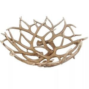 Rustic Antler Decorative Bowl